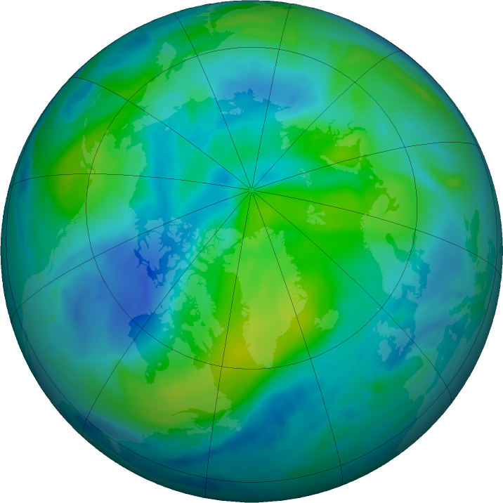 Arctic ozone map for 19 September 2020